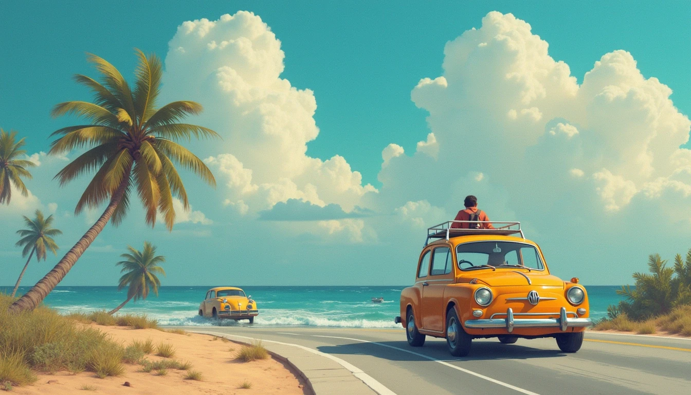 Mountain adventure landscape